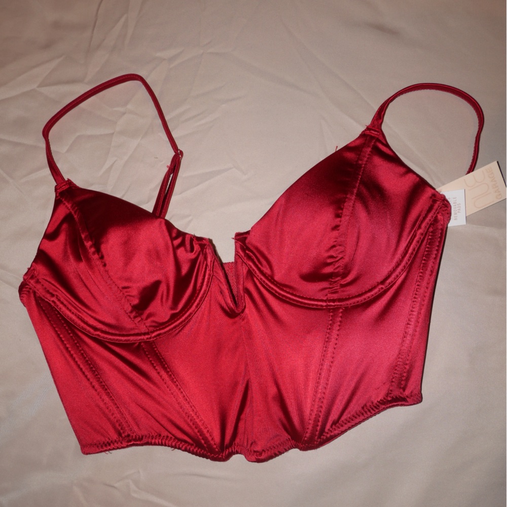 GARAGE RED CORSET TOP SIZE SMALL NEW